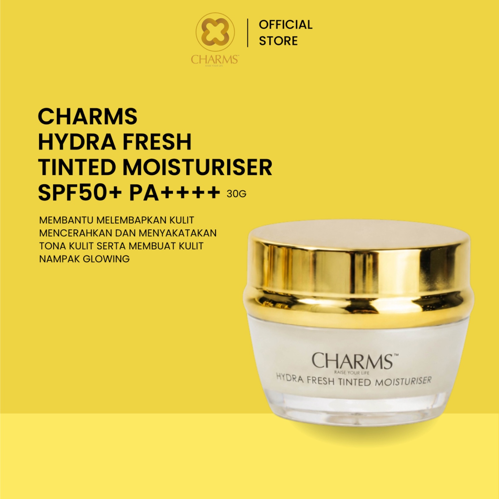 CHARMS HYDRA FRESH TINTED MOISTURISER 30GM