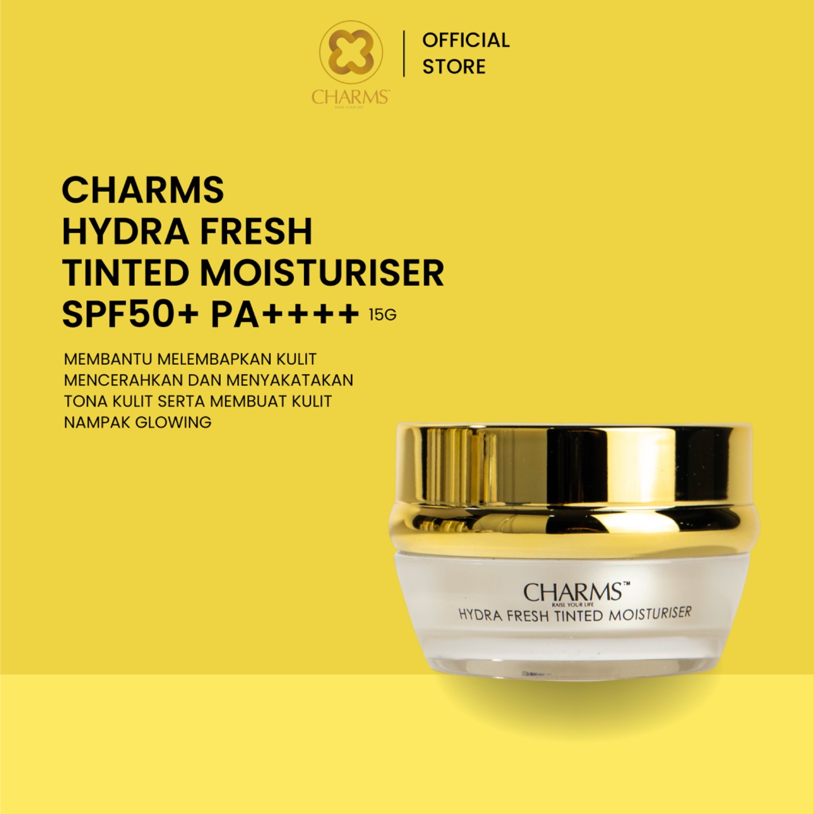 CHARMS HYDRA FRESH TINTED MOISTURISER 15GM