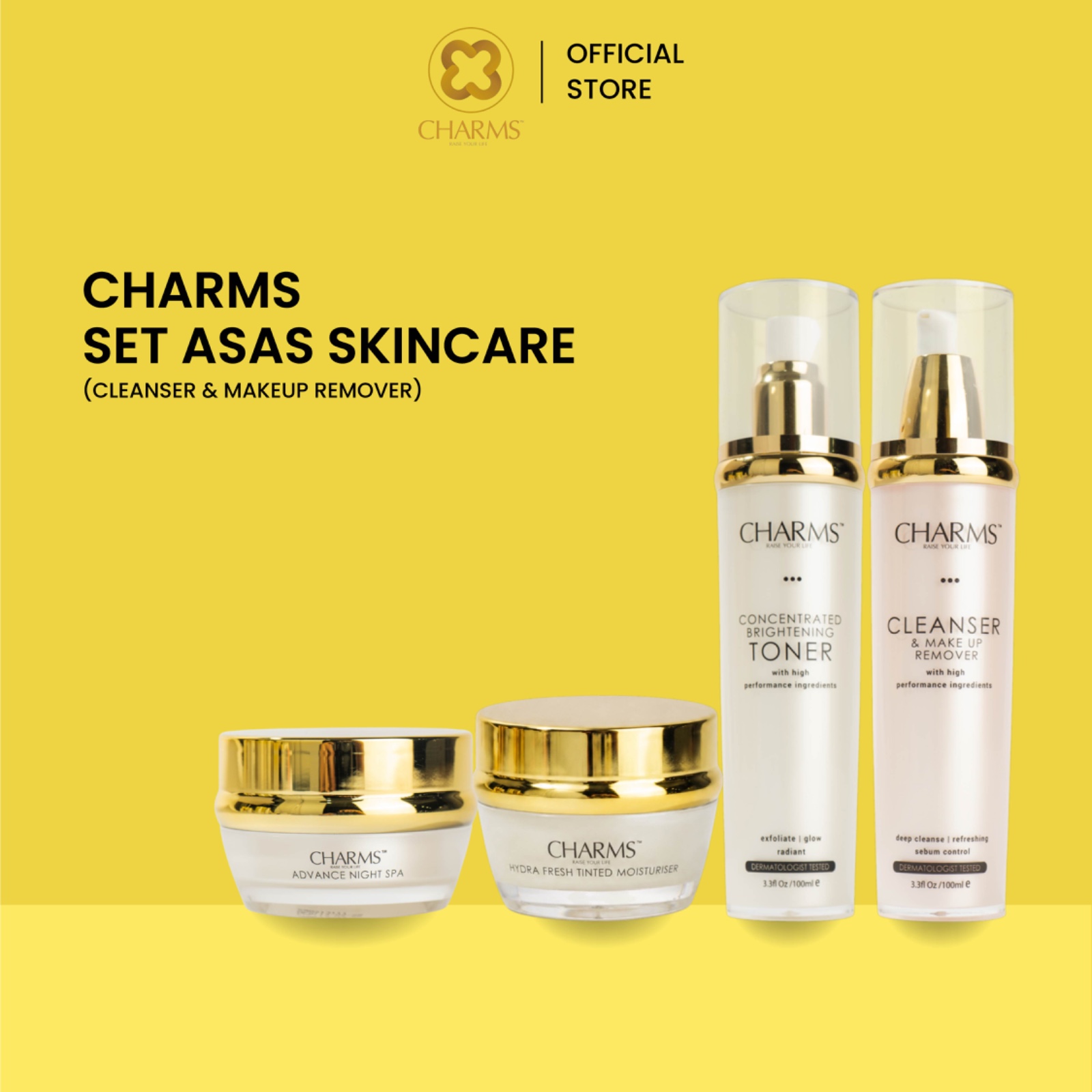 CHARMS SET ASAS SKINCARE SAIZ JUMBO (CLEANSER & MAKEUP REMOVER)