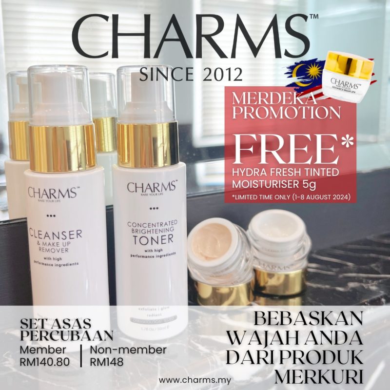 [PROMOSI MERDEKA] SET ASAS PERCUBAAN CHARMS (SAIZ TRIAL) - Image 3