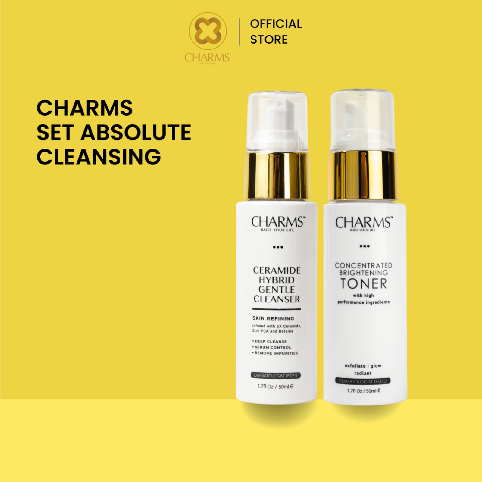 CHARMS SET ABSOLUTE CLEANSING (CERAMIDE CLEANSER)