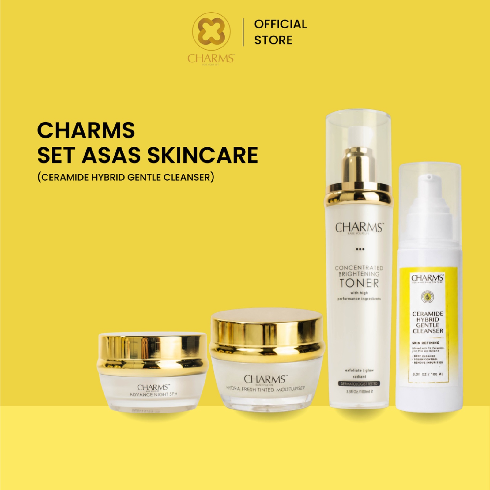 CHARMS SET ASAS SKINCARE JUMBO (CERAMIDE CLEANSER)