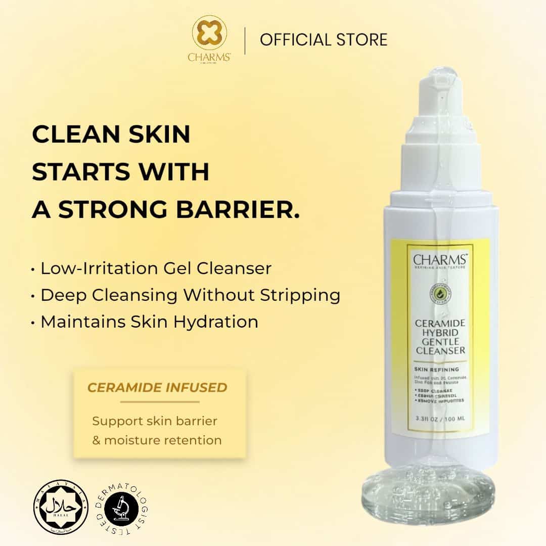 CHARMS CERAMIDE HYBRID GENTLE CLEANSER 100ML