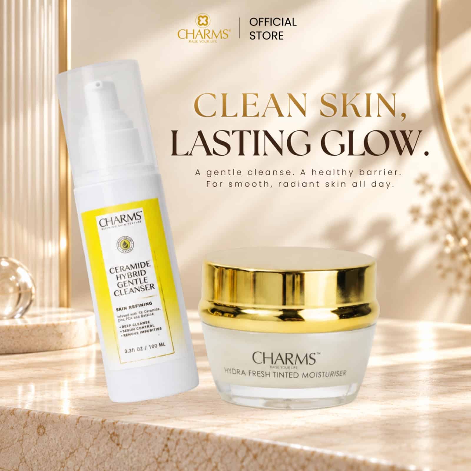 CHARMS COMBO ALL-DAY BARRIER GLOW DUO